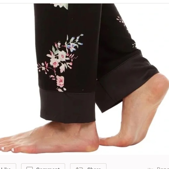 Flora Nikrooz Ladies' Satin Trim Notch Collar PJ Set XL NEW - Picture 5 of 7